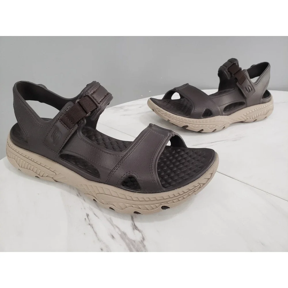 NEW NO BOX - Sandals SKECHERS‎ Foamies Creston Ultra Quarter Strap Brown SIZE 11